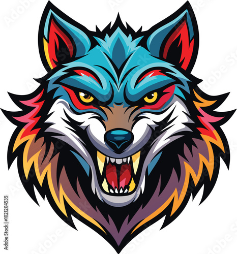 wolf head mascot photo