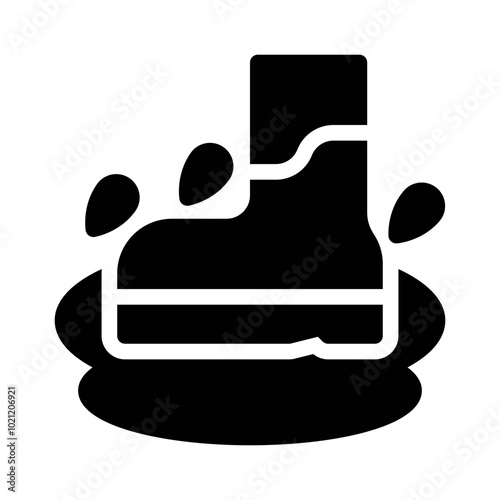 Rain Boot glyph icon