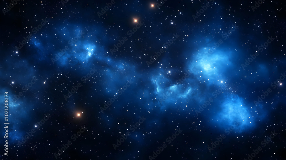 Cosmic Nebula with Stars and Galaxies Abstract Background Illustration Cosmic Nebula with Stars and Galaxies Abstract Background Illustration