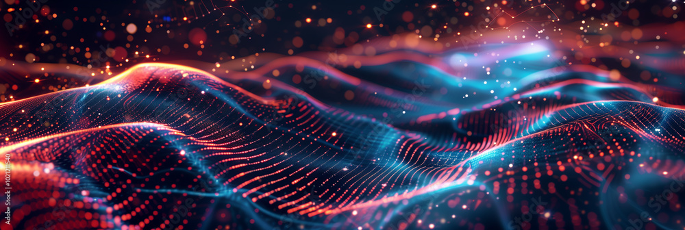 futuristic digital cyber tech background wallpaper, Abstract digital waveforms flowing across a high-tech grid, featuring glowing data streams and futuristic elements futuristic digital cyber tech background wallpaper, Abstract digital waveforms flowing across a high-tech grid, featuring glowing data streams and futuristic elements