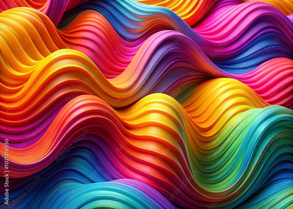 Abstract Wavy Pattern in Vibrant Colors Creating a Dynamic and Fluid Visual Experience for Design Abstract Wavy Pattern in Vibrant Colors Creating a Dynamic and Fluid Visual Experience for Design