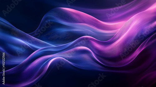 Wallpaper Mural Abstract Background with Purple and Blue Waves Torontodigital.ca