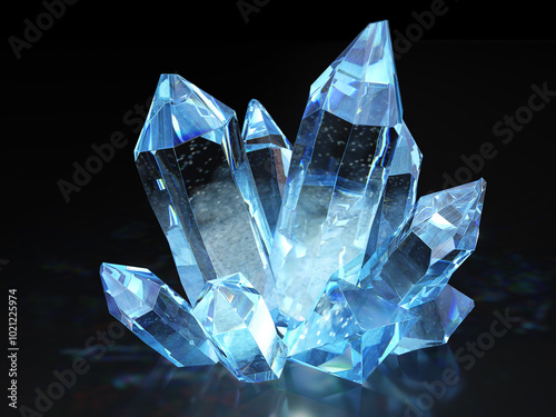 Crystal brilliance gem ore stone