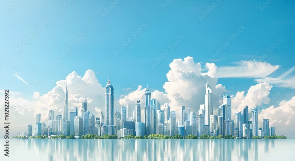 AI in architecture, designing smart buildings, futuristic cityscape, clear day AI in architecture, designing smart buildings, futuristic cityscape, clear day