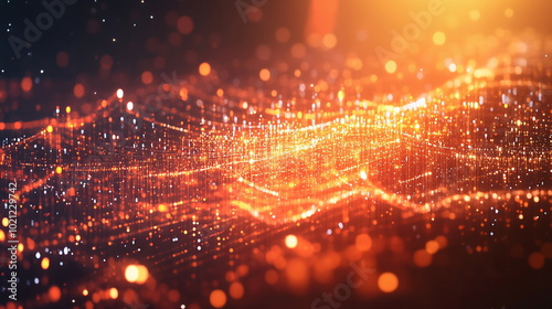 Futuristic Abstract Digital Data Streams and Networks