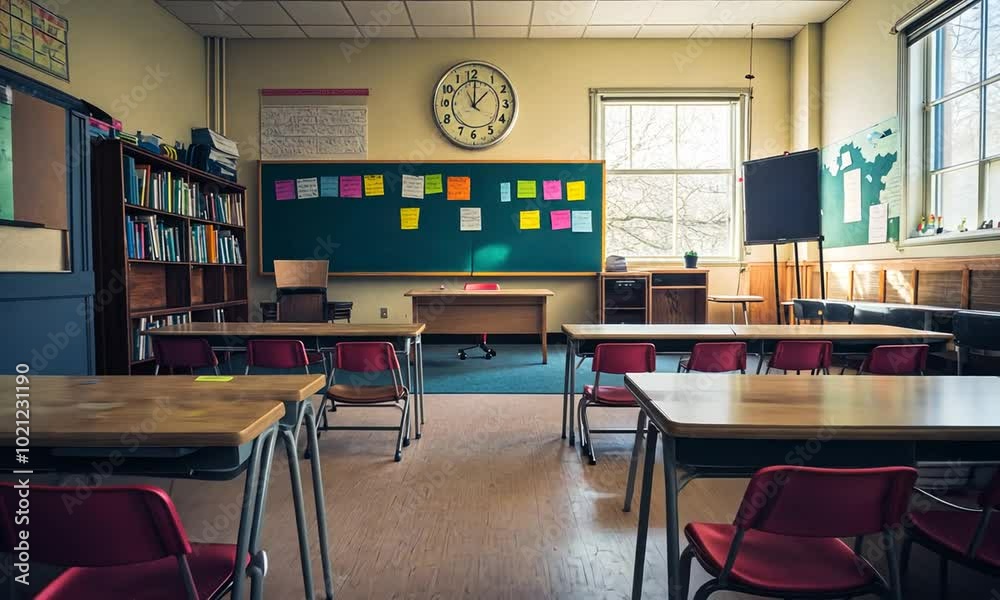 Empty Classroom Interior Empty Classroom Interior