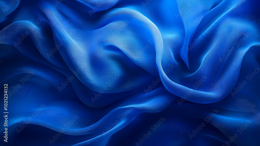 Abstract Blue Fabric Background Abstract Blue Fabric Background