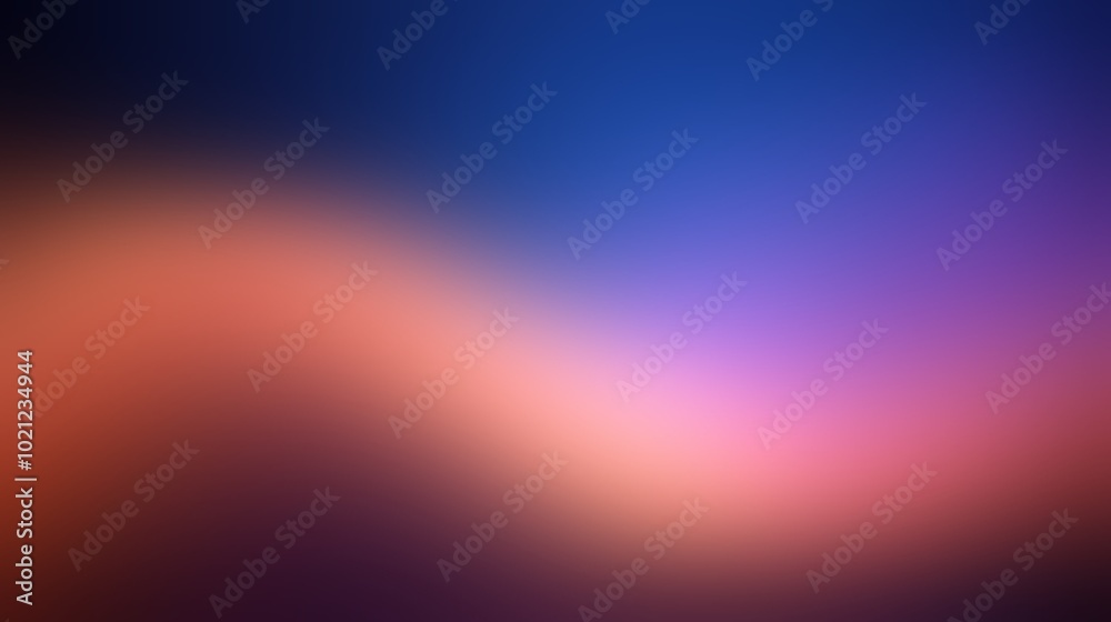 Obraz premium Red wave stripe on blue backdrop blur graphic.