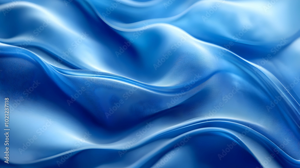 Abstract Blue Wavy 3D Background Abstract Blue Wavy 3D Background