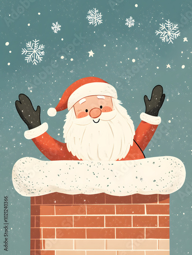 Doodle Christmas and New Year Cards - 2D Hand-drawn Illustrations on White Background