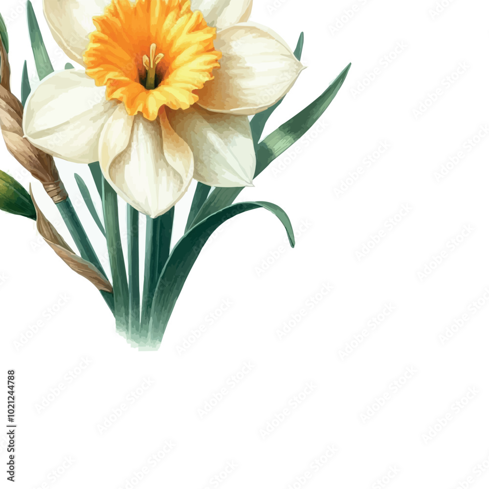 daffodil bouquet watercolor daffodil bouquet watercolor