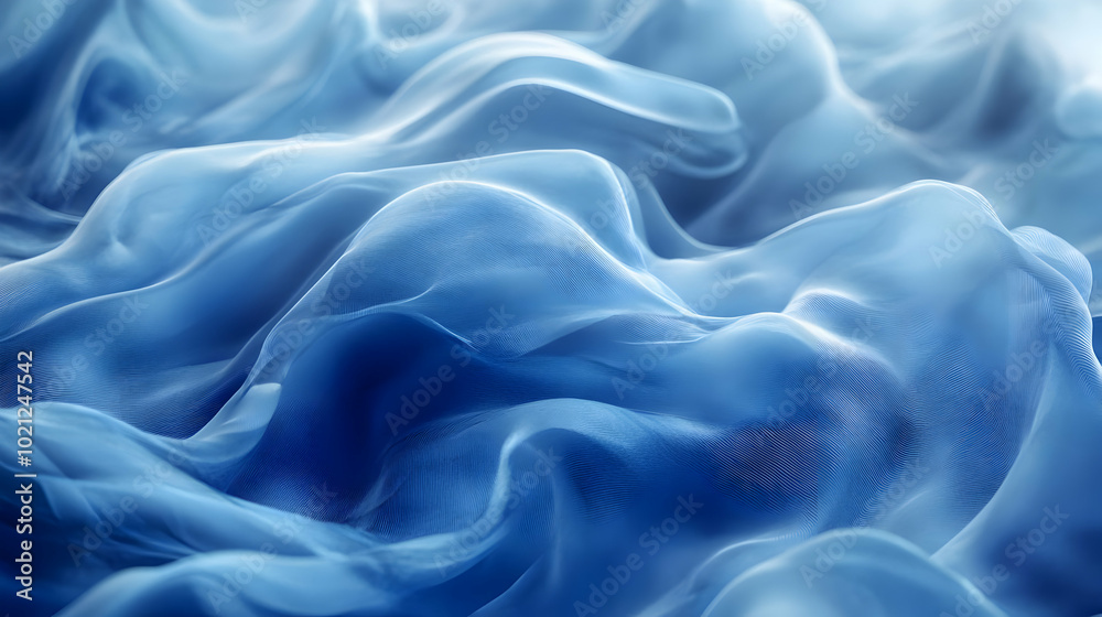 Obraz premium Blue Abstract Fabric Texture Background