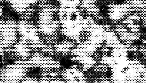 Black and White Hexagon Pattern Background Design. Easily resized and recoloured at your discretion. Vector Illustration. Can be used for graphic or web designs.