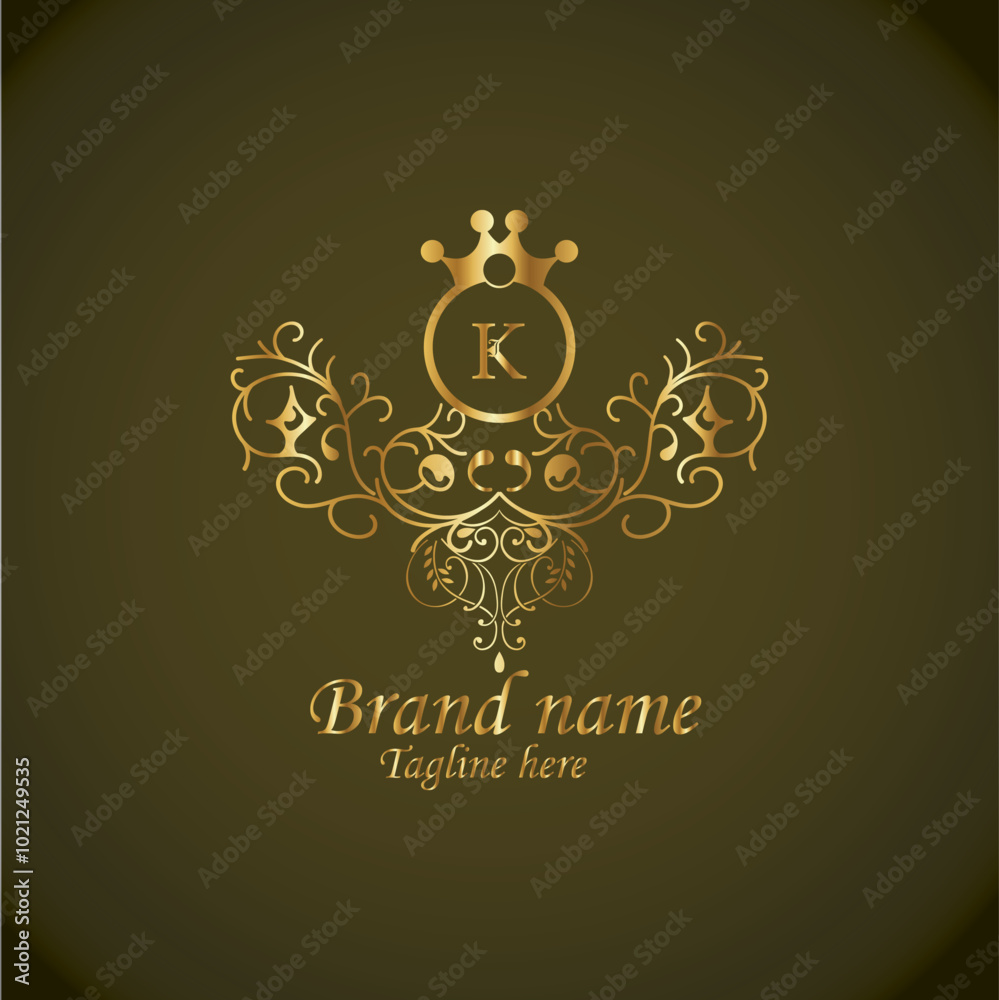 Web creative initial k latter logo design with modern business vector template, luxury k latter logo , creative isolate k monogram latter logo , crow logo , royal logo with golden color Web creative initial k latter logo design with modern business vector template, luxury k latter logo , creative isolate k monogram latter logo , crow logo , royal logo with golden color