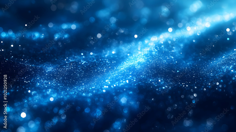 Abstract Blue Background with Shimmering Lights Abstract Blue Background with Shimmering Lights