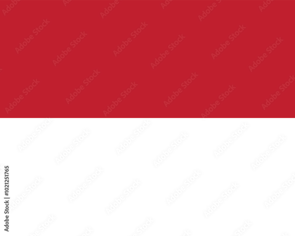 Fototapeta premium Vector flag of Indonesia. Accurate dimensions and official colors. Symbol of patriotism and freedom. This file is suitable for digital editing and printing of any size.