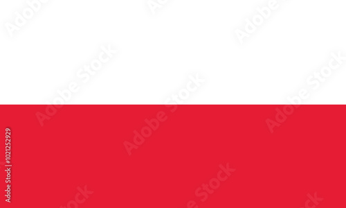 Free Download Flag Republic Of Poland. Vector. Accurate dimensions, elements proportions and colors - GFXLoad