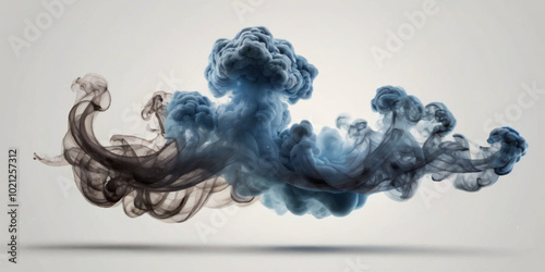 Realistic vector cutout clean white cloud and smoky  backgrounds special effect. Concept of storm and cloud scape. Fog or cloud background.
