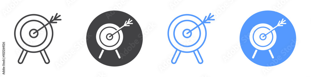 Accuracy icon Flat art in black and white isolated Accuracy icon Flat art in black and white isolated