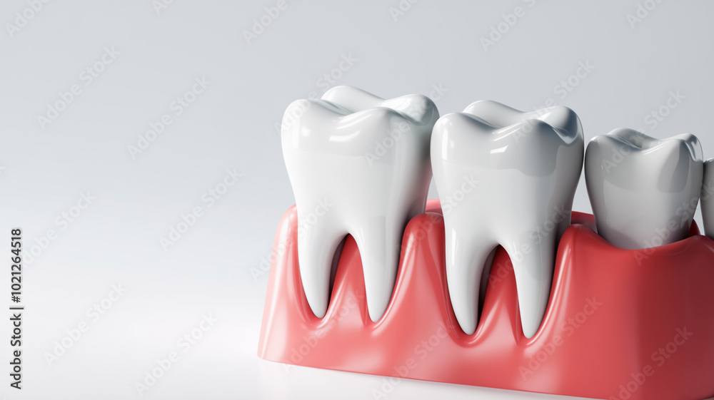 tooth on white tooth on white