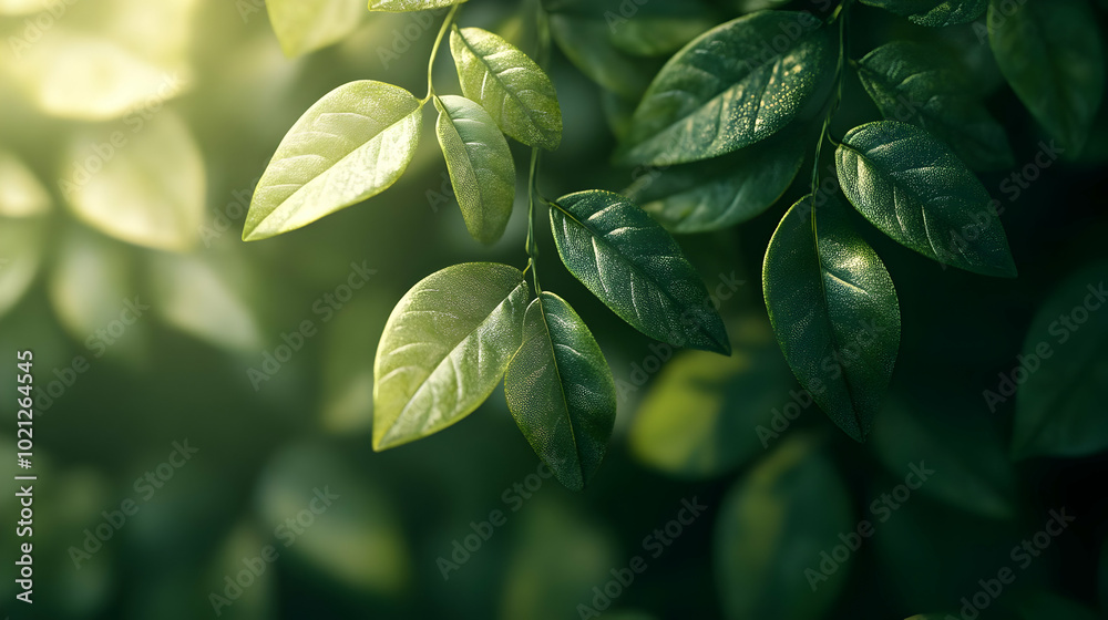 Green Leaf Background - Sunlight Through Foliage Green Leaf Background - Sunlight Through Foliage