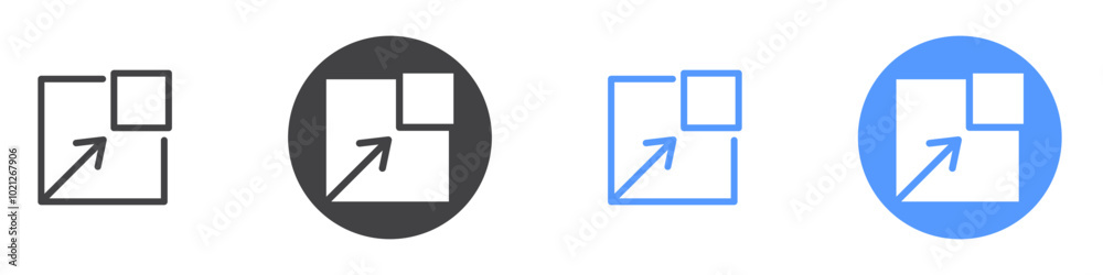 External link icon Flat art in black and white isolated External link icon Flat art in black and white isolated