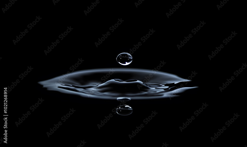 Dynamic Water Droplets Isolated on Black Background – High-Speed Captures, Ripples, Splashes, and Mist in Elegant Motion Dynamic Water Droplets Isolated on Black Background – High-Speed Captures, Ripples, Splashes, and Mist in Elegant Motion
