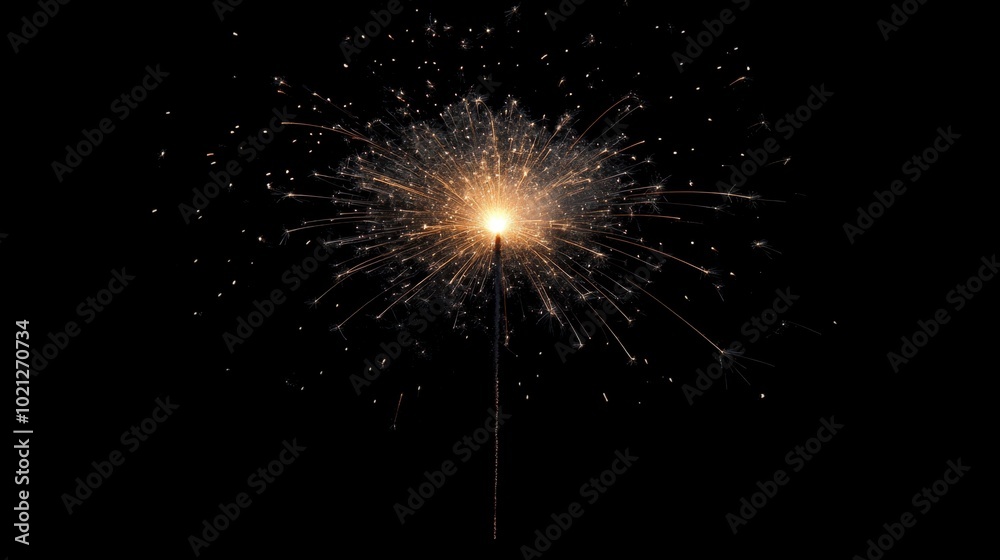 A sparkling display of fireworks in the night sky, capturing the energy and excitement of a festive celebration. A sparkling display of fireworks in the night sky, capturing the energy and excitement of a festive celebration.
