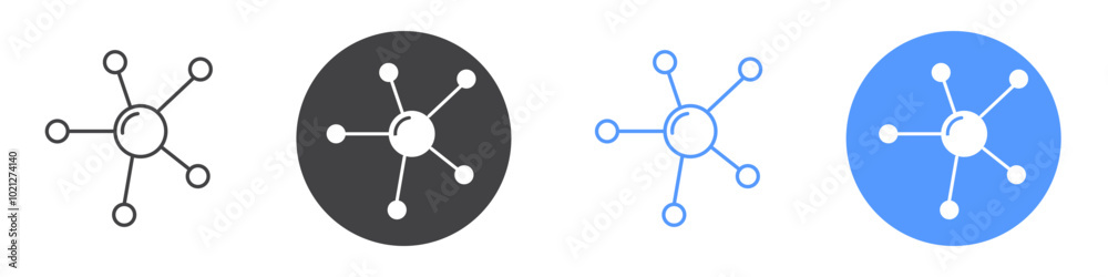 Particle icon Flat art in black and white isolated Particle icon Flat art in black and white isolated