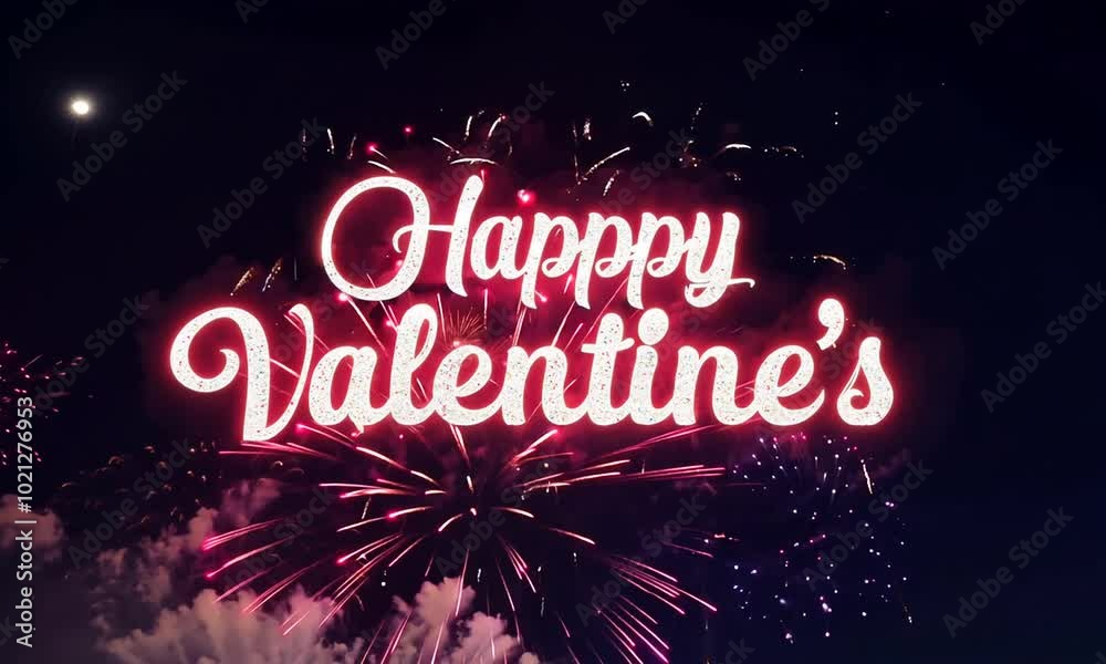 Happy Valentine's Day Fireworks Happy Valentine's Day Fireworks