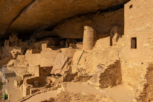 Cliff Palace Dwelling, Mesa Verde national park, Colorado, USA. photo