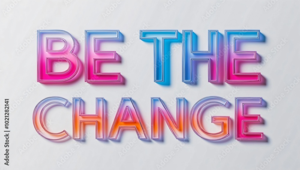 Be the Change Inspirational Message Design Be the Change Inspirational Message Design