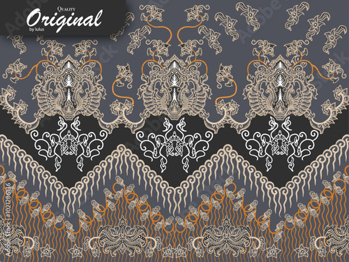 background batik vector from indonesia