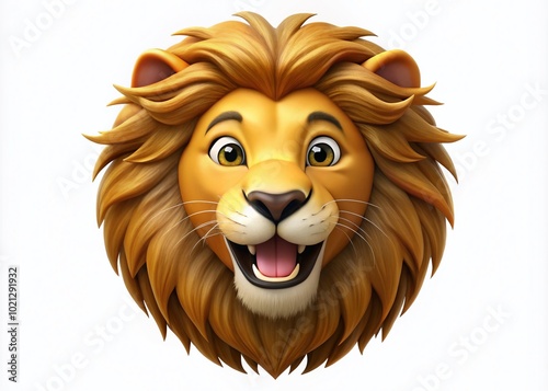 Colorful and Playful Lions Emoji for Creative Digital Communication and Social Media Use photo