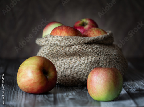 Apples in a bag