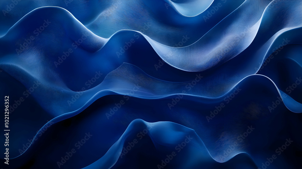 Abstract Blue Wavy Lines Background Abstract Blue Wavy Lines Background