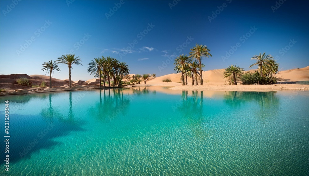 Palm trees & turquoise water Palm trees & turquoise water