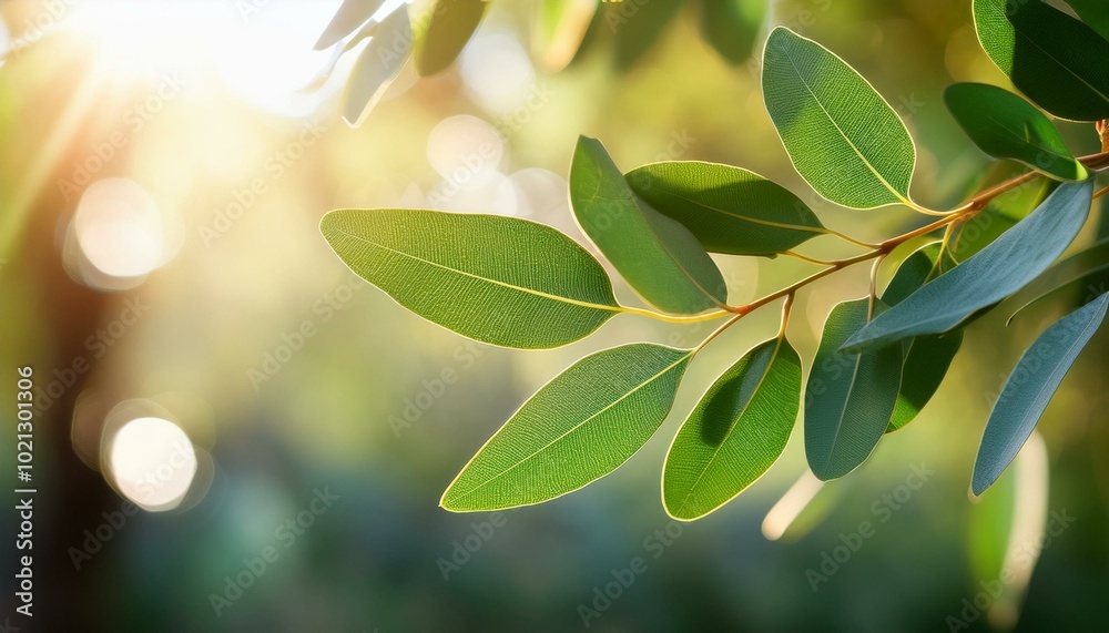 Green leaves in sunlight Green leaves in sunlight
