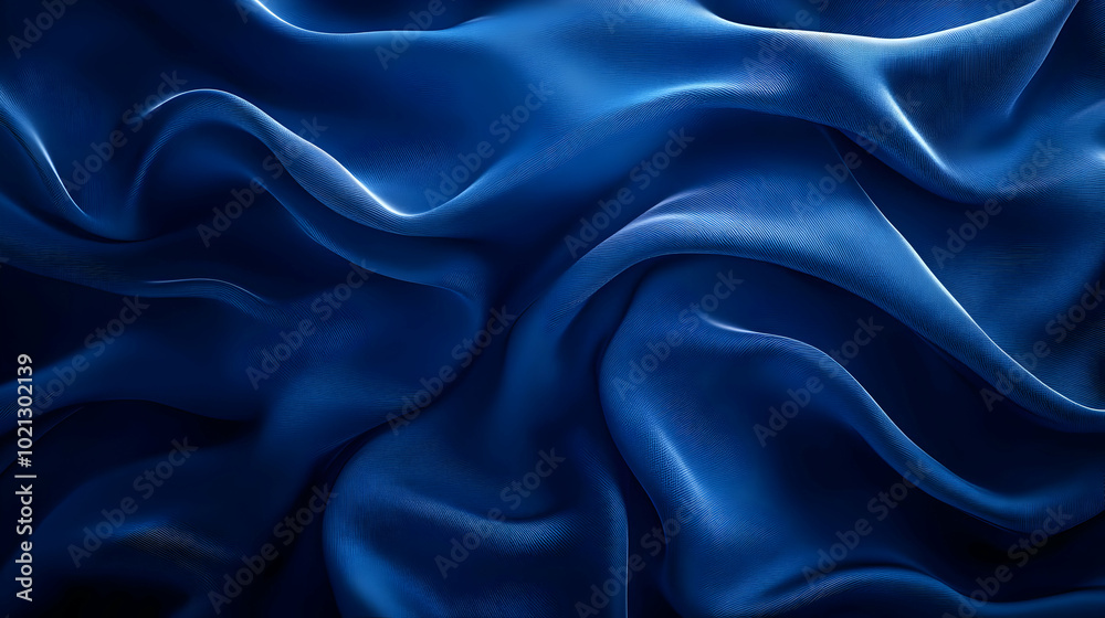 Abstract Blue Fabric Texture Background Illustration Abstract Blue Fabric Texture Background Illustration
