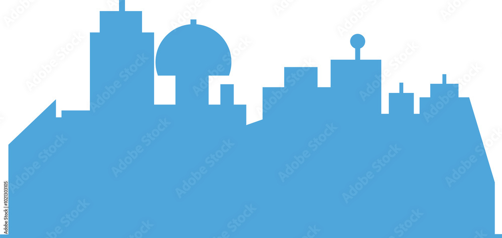 Urban Cityscape Silhouette Illustration Urban Cityscape Silhouette Illustration