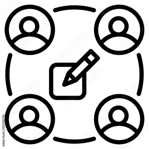 Collaboration Icon For Design Element