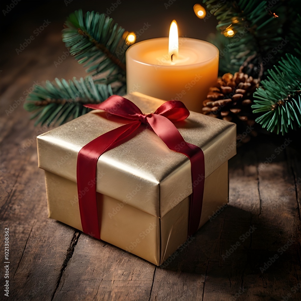 christmas still life with candles and gifts, classical and traditional christmas decoration on wooden table background with candles, gifts and golden christmas balls, fir leaves and branches christmas still life with candles and gifts, classical and traditional christmas decoration on wooden table background with candles, gifts and golden christmas balls, fir leaves and branches