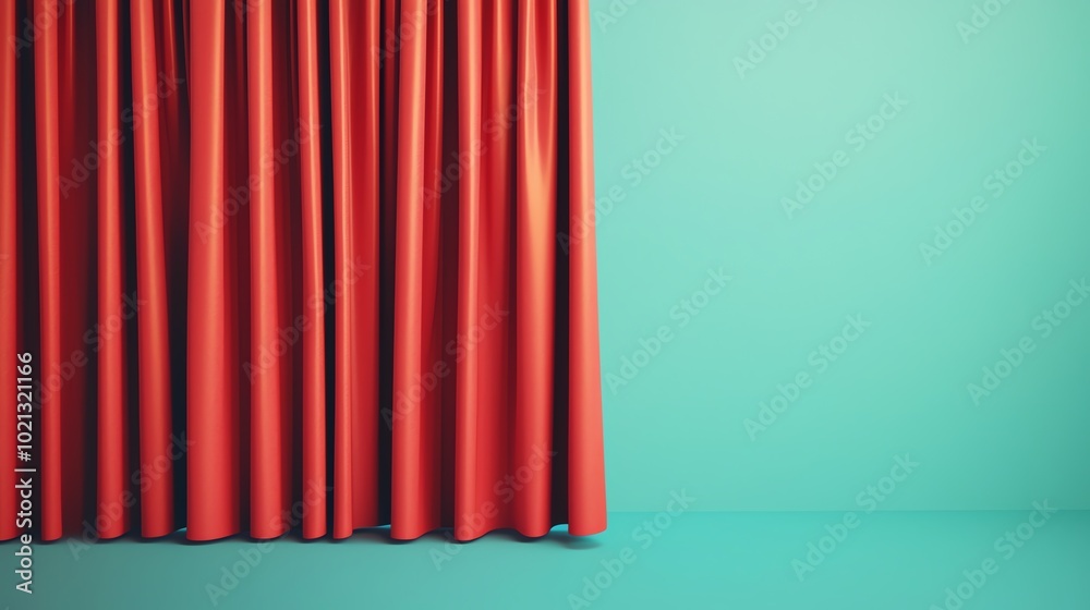 Closeup of a voting booth curtain being pulled open, soft lighting, shallow depth Closeup of a voting booth curtain being pulled open, soft lighting, shallow depth