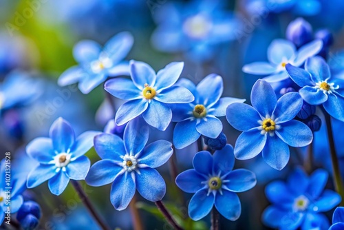 Delicate Blueberry Flowers Blooming in Springtime, Showcasing Nature's Beauty and Freshness