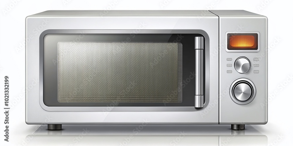 Detailed Drawing of a Modern Microwave Appliance in a Minimalist Style with Clean Lines and Features Detailed Drawing of a Modern Microwave Appliance in a Minimalist Style with Clean Lines and Features