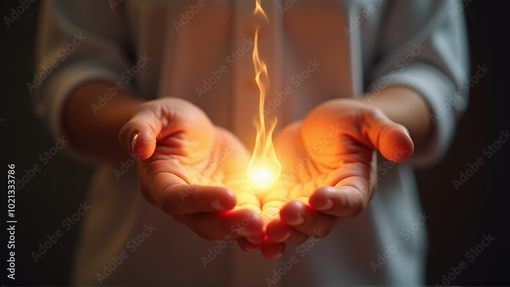 Holding a Flame of Hope