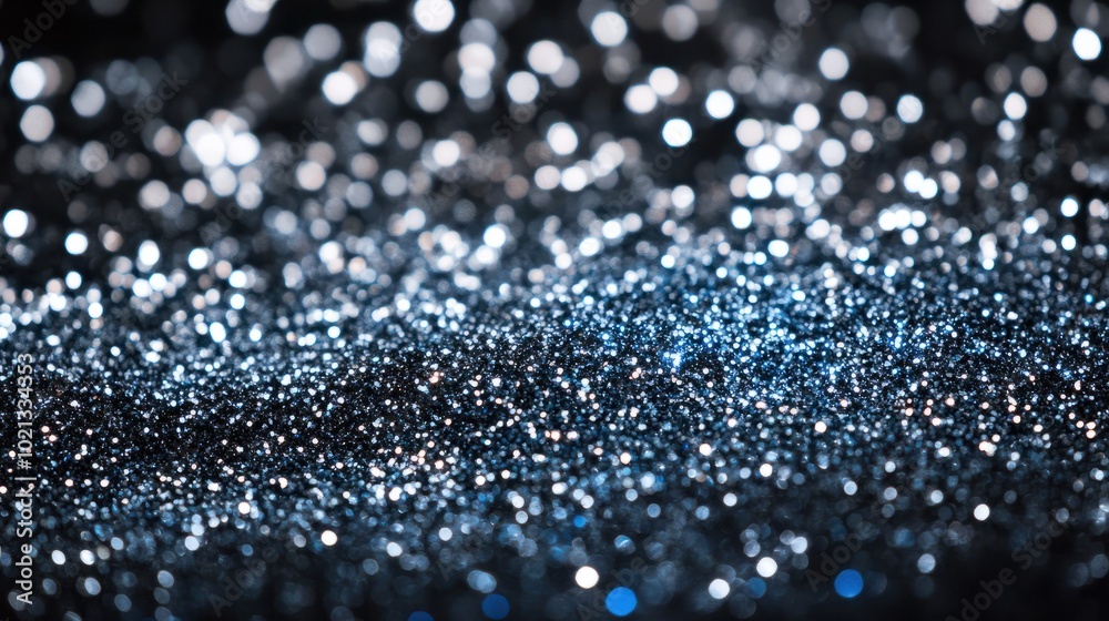 background of abstract glitter lights. silver, blue and black. de focused background of abstract glitter lights. silver, blue and black. de focused