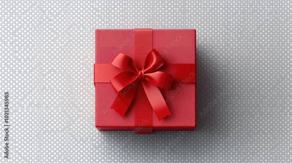 Gift box with red ribbon isolated on transparent and white background. Png transparent. Gift box with red ribbon isolated on transparent and white background. Png transparent.
