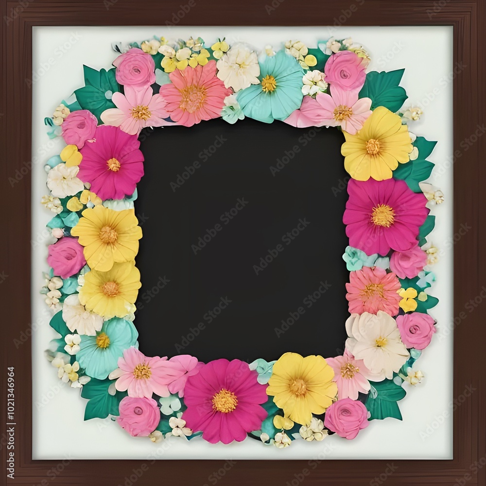 Fototapeta premium Hand drawn art nouveau frame design