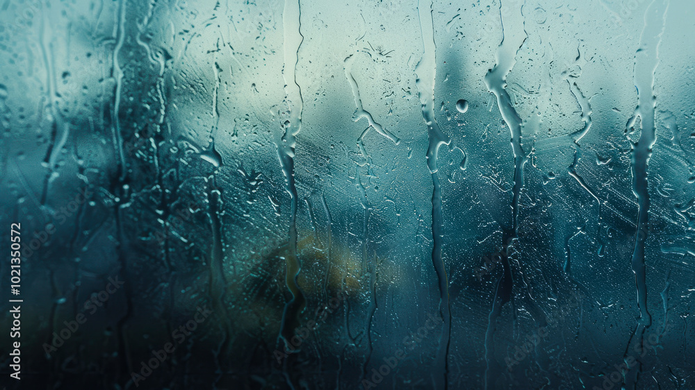 Rain Drops on Window Abstract Background. Generative AI Rain Drops on Window Abstract Background. Generative AI